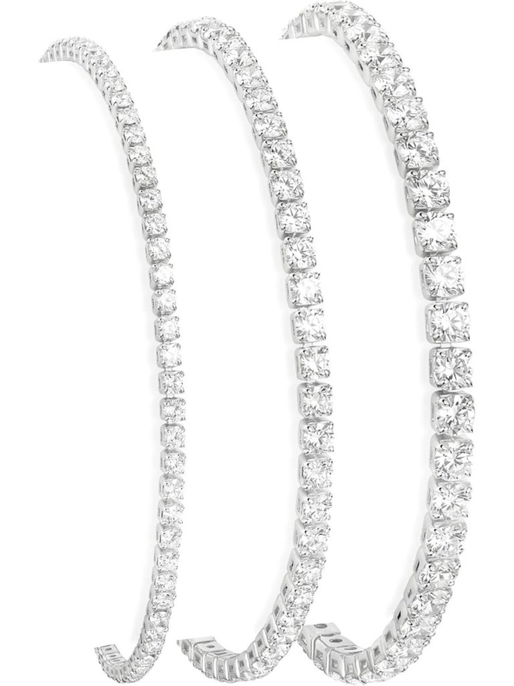 Trendy 925 Sterling Silver & Gold Plated Bracelets Set, Adjustable Cuff Jewelry